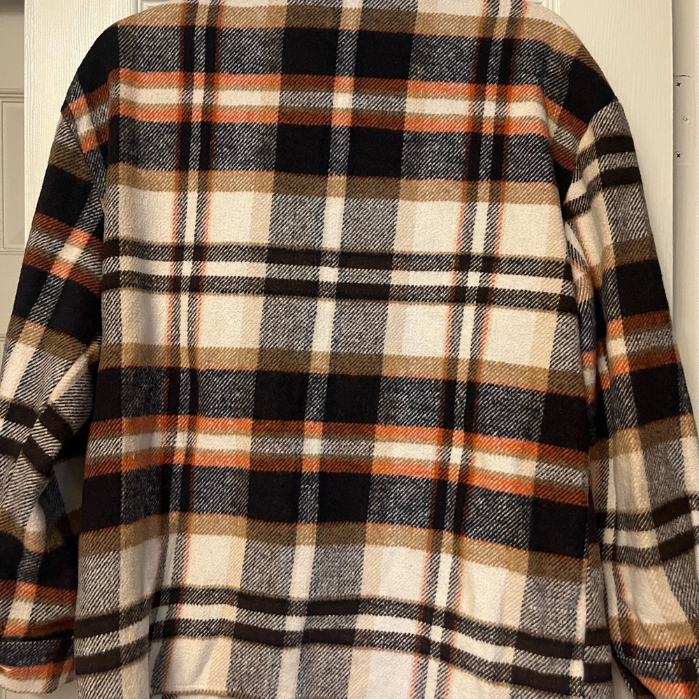 Plaid Button-Up Jacket - Picture 2 of 2